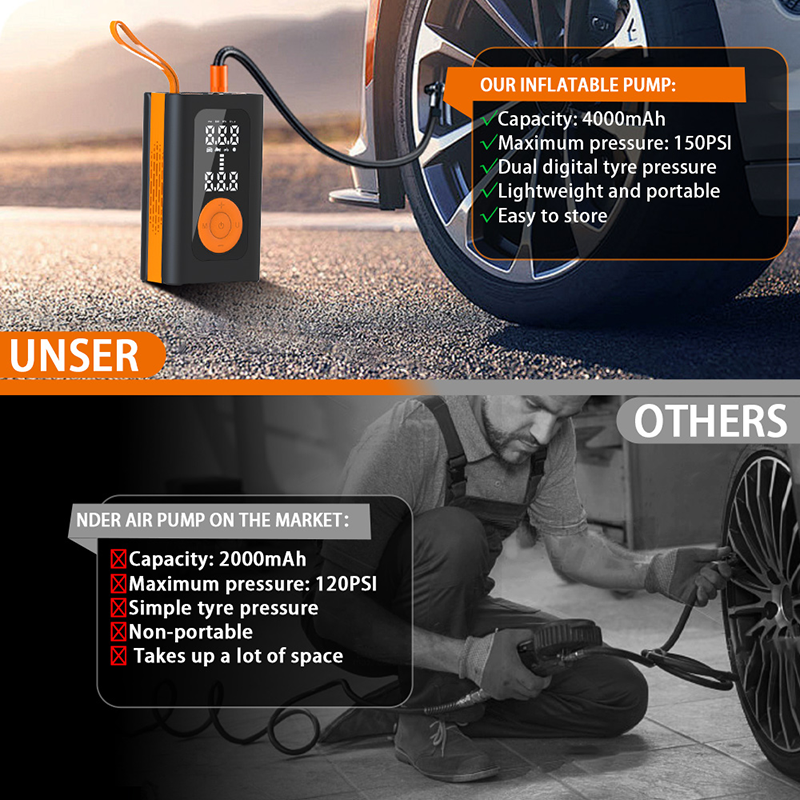 portable car tire pump