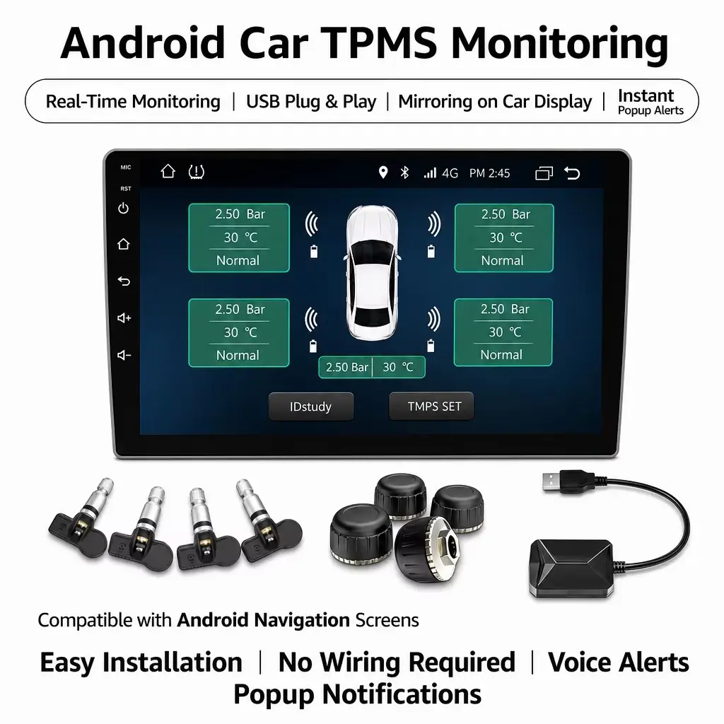Android USB TPMS for compatible car head units